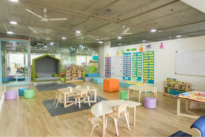 Góc học và chơi sáng tạo trong Kid's Club